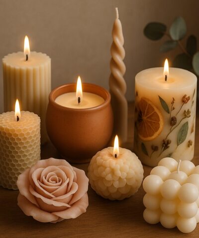 Decorative and scented candles